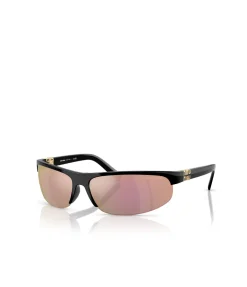 Miu Miu Oval Mirror Sunglasses in Dark Grey Pink