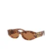Miu Miu Oval Sunglasses in Brown Havana