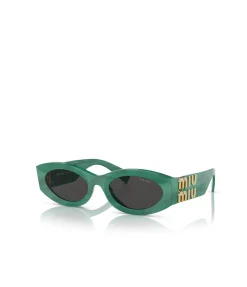 Miu Miu Oval Sunglasses in Green