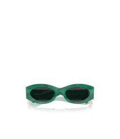 Miu Miu Oval Sunglasses in Green