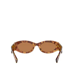Miu Miu Oval Sunglasses in Brown Havana