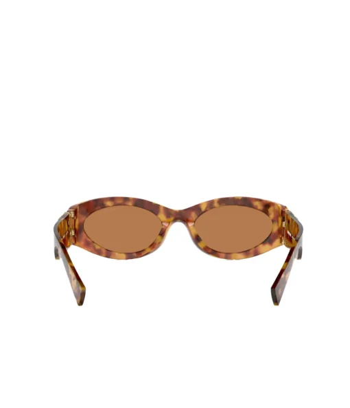 Miu Miu Oval Sunglasses in Brown Havana