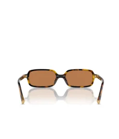 Miu Miu Rectangle Sunglasses in Honey Havana