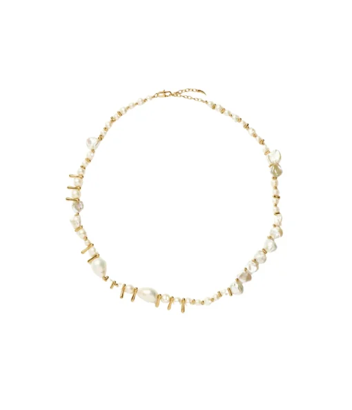 Mixed Pearl Statement Beaded Necklace
