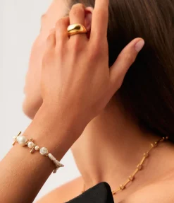 Mixed Pearl Statement Beaded Bracelet