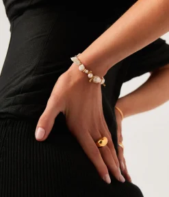 Mixed Pearl Statement Beaded Bracelet