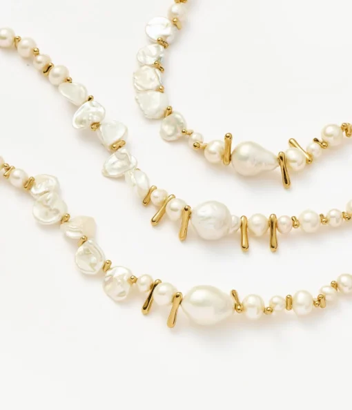 Mixed Pearl Statement Beaded Necklace