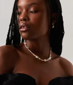 Mixed Pearl Statement Beaded Necklace
