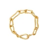 Molten Twisted Infinity Chain Bracelet
