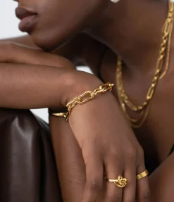 Molten Twisted Infinity Chain Bracelet
