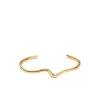 Molten Wave Cuff Bracelet in Gold
