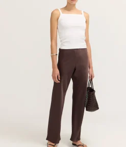 Myrna Bias Pant in Chocolate