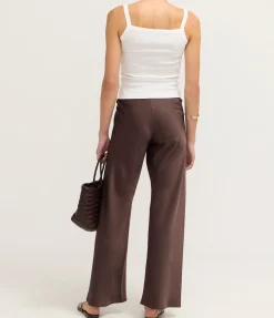 Myrna Bias Pant in Chocolate
