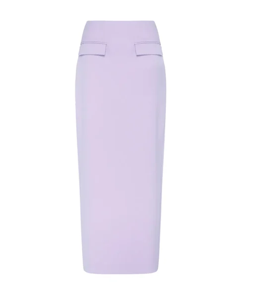 Nadia Pencil Skirt in Lilac