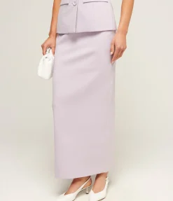 Nadia Pencil Skirt in Lilac