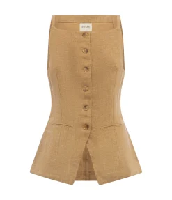 Nancy Gilet Vest in Walnut