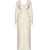 Nancy Long Sleeve Dress in Ivory