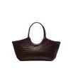 Nantucket Basket Bag in Dark Brown
