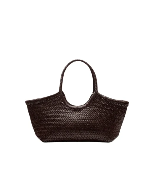Nantucket Basket Bag in Dark Brown