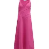 Newgate Midi Dress in Magenta