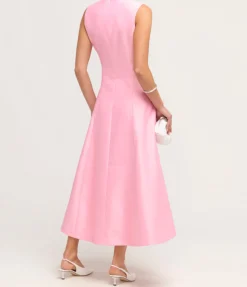 Nicola Midi Dress in Bubblegum