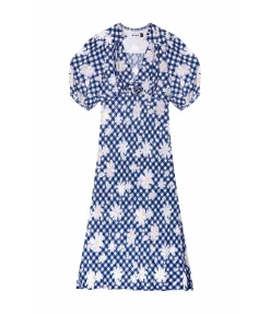 Nicolette Dress in Riviera Daisy Check