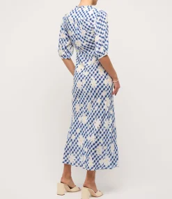 Nicolette Dress in Riviera Daisy Check