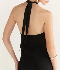 Nina Fringe Dress in Black