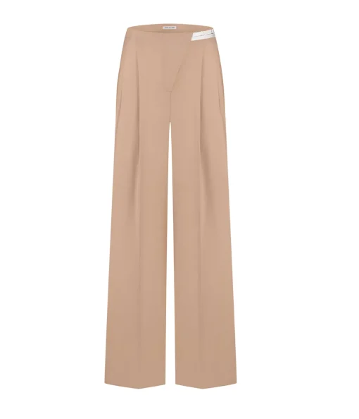 Noemie High Waisted Pant in Peach