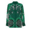 Nova Crepe Shirt in Enchantress Emerald
