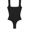 Nur Square Neck Bodysuit in Black