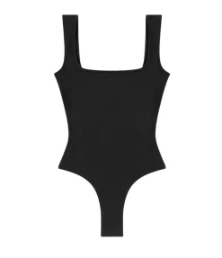 Nur Square Neck Bodysuit in Black