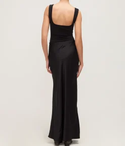 Nur Square Neck Bodysuit in Black
