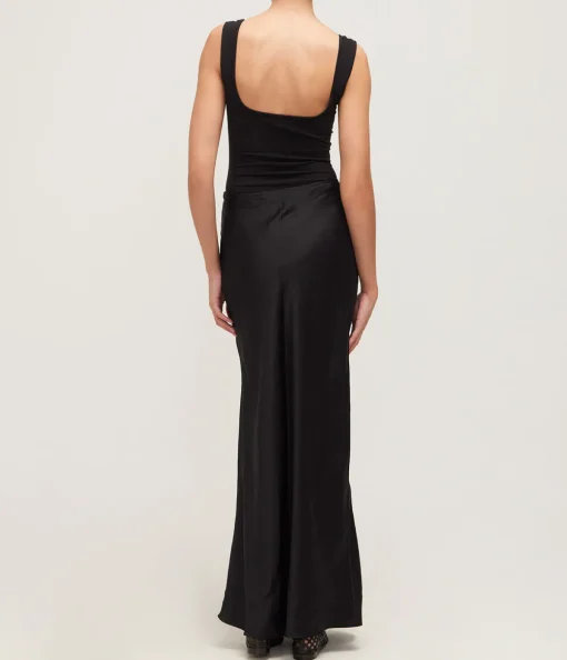 Nur Square Neck Bodysuit in Black