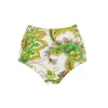 Octavia Ruched High Brief in Ivory