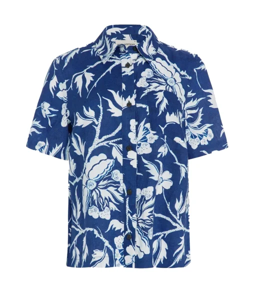 Otto Shortsleeve Shirt in Navy White
