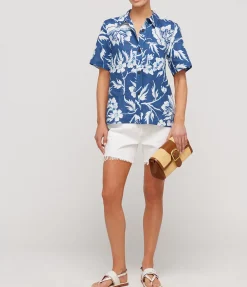 Otto Shortsleeve Shirt in Navy White