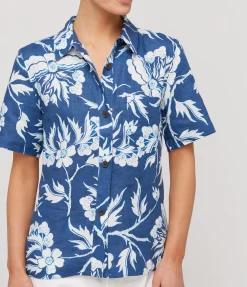 Otto Shortsleeve Shirt in Navy White