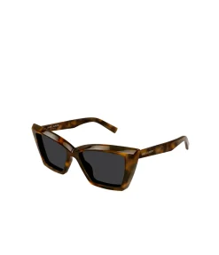 Oversized Sharp Cat-eye Shaped Sunglasses in Havana