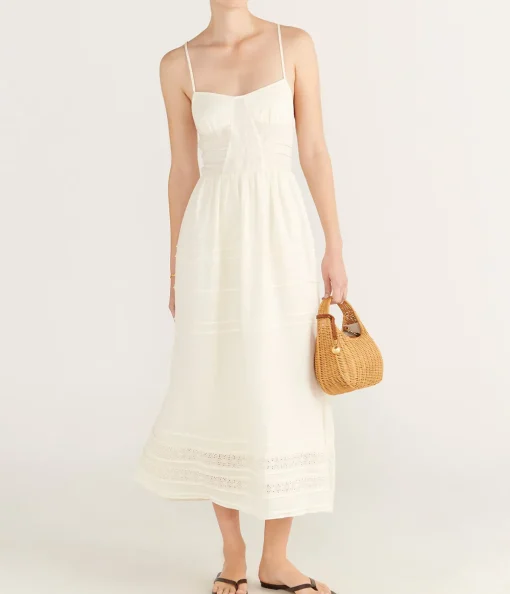 Panelled Midi Dress in Fleur