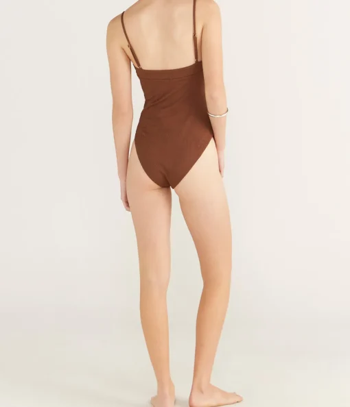 Phillip One Piece Bikini in Cocoa