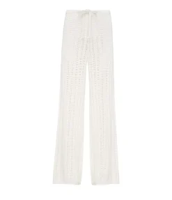 Pointelle Culotte Pants in Seashell