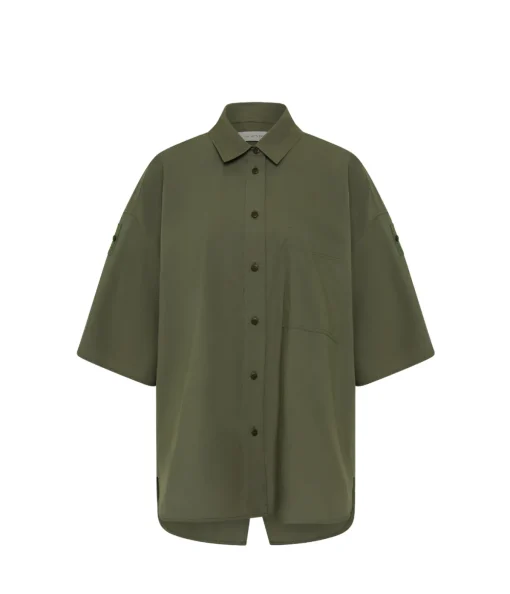 Poplin Shirt in Olive