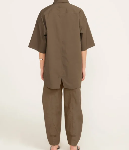 Poplin Shirt in Olive