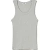 Poppy Scoop Neck Tank in Heather Grey