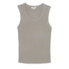 Poppy Scoop Neck Tank in Drab
