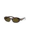 Prada Oval Sunglasses in Honey Tortoise