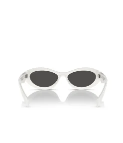 Prada Oval Sunglasses in Talc White