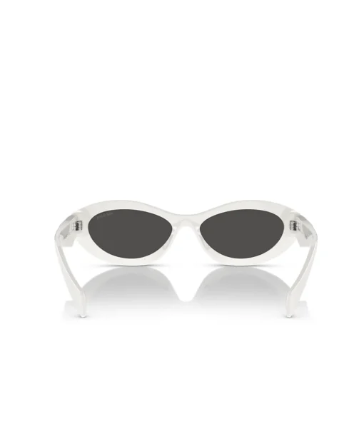 Prada Oval Sunglasses in Talc White