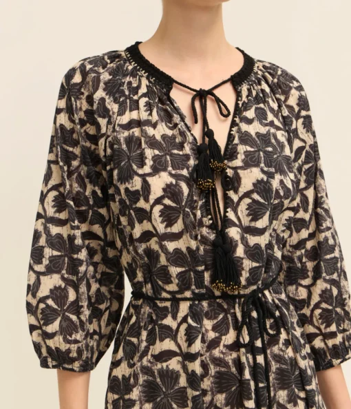 Priam Caftan Dress in Clover Print